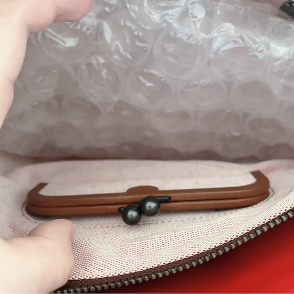 LIKE NEW! COACH Dakotah Satchel in Burgundy Bag Women - Picture 10 of 12